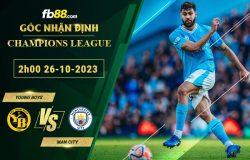 Fb88 soi kèo trận đấu Young Boys vs Man City