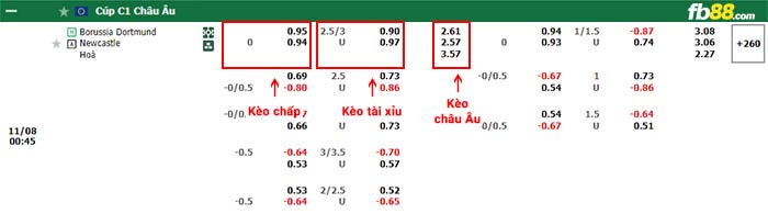 fb88-bảng kèo trận đấu Dortmund vs Newcastle