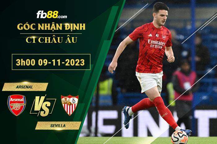 Fb88 soi kèo trận đấu Arsenal vs Sevilla