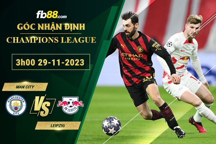 Fb88 soi kèo trận đấu Man City vs Leipzig