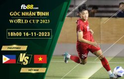 Fb88 soi kèo trận đấu Philippines vs Việt Nam