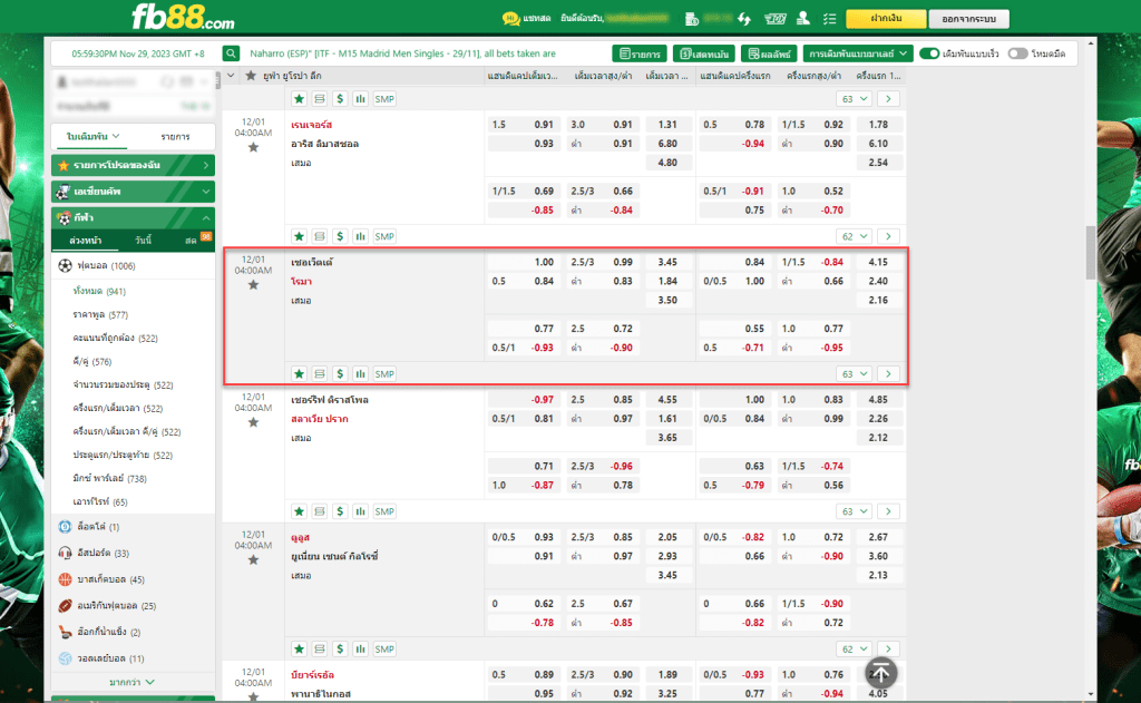 เซอร์เวตต์ เอฟซี VS เอเอส โรม่า