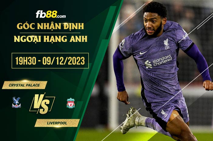 fb88-soi kèo Crystal Palace vs Liverpool