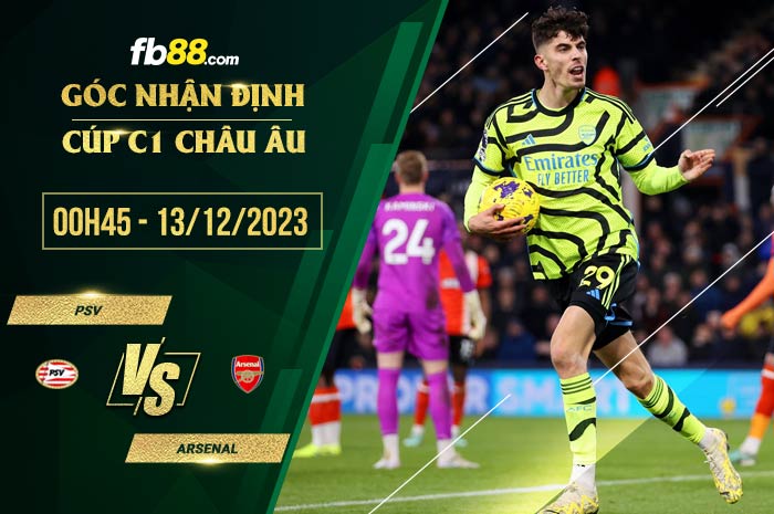 fb88-soi kèo PSV vs Arsenal