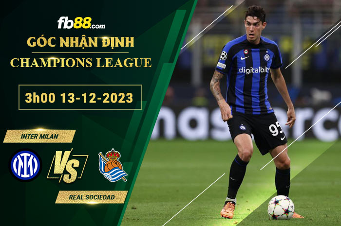 Fb88 soi kèo trận đấu Inter Milan vs Real Sociedad