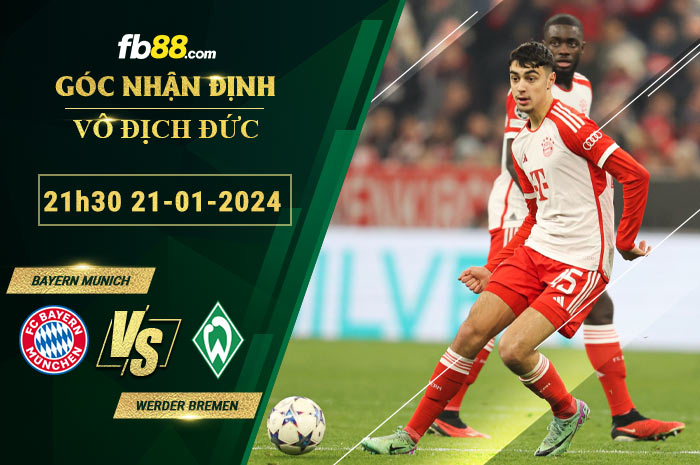 Fb88 soi kèo trận đấu Bayern Munich vs Werder Bremen