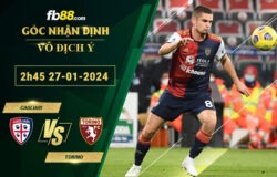 Fb88 soi kèo trận đấu Cagliari vs Torino