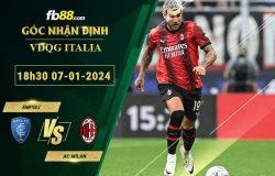 Fb88 soi kèo trận đấu Empoli vs AC Milan