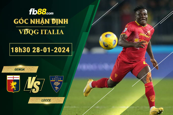 Fb88 soi kèo trận đấu Genoa vs Lecce