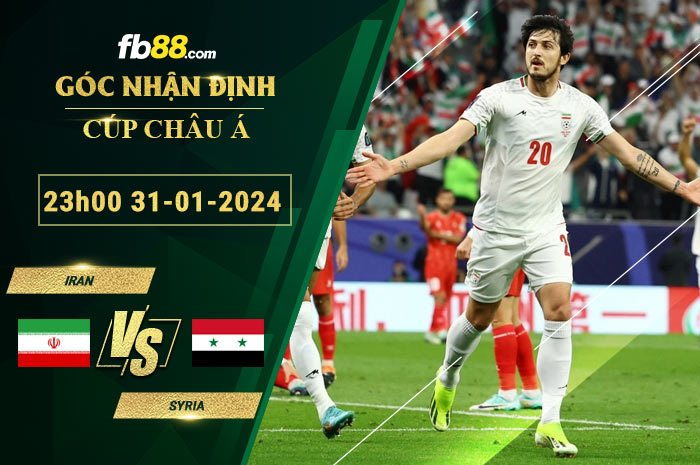 Fb88 soi kèo trận đấu Iran vs Syria