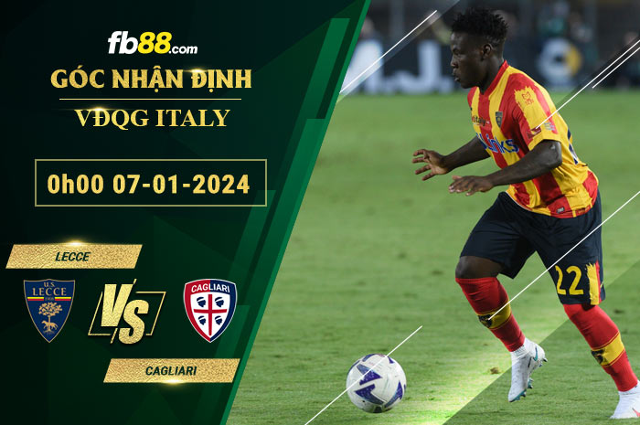 Fb88 soi kèo trận đấu Lecce vs Cagliari