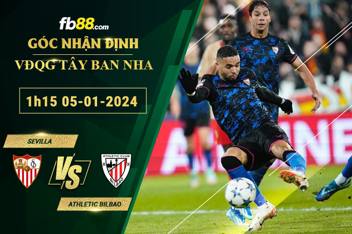 Fb88 soi kèo trận đấu Sevilla vs Athletic Bilbao