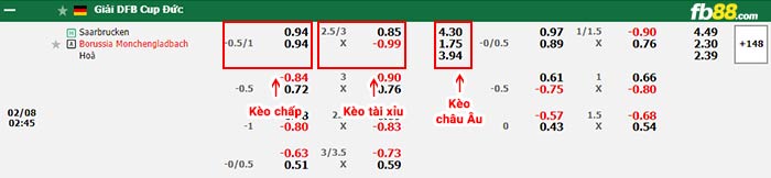fb88-bảng kèo trận đấu Saarbrucken vs Monchengladbach