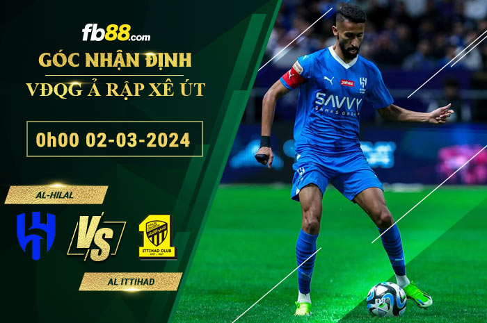 Fb88 soi kèo trận đấu Al-Hilal vs Al Ittihad