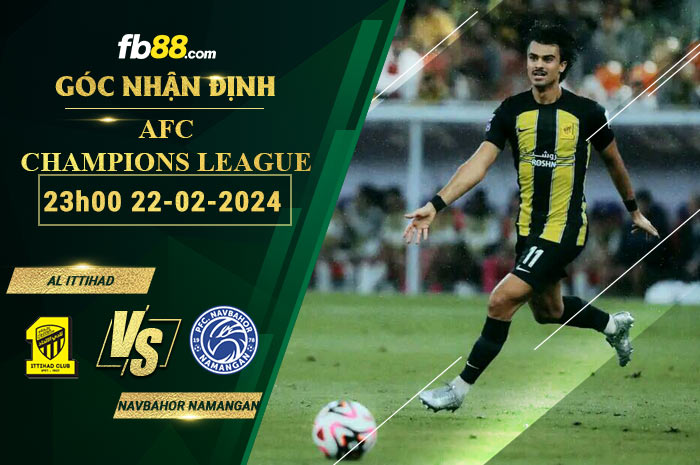 Fb88 soi kèo trận đấu Al Ittihad vs Navbahor Namangan