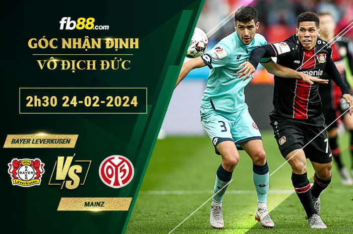 Fb88 soi kèo trận đấu Bayer Leverkusen vs Mainz