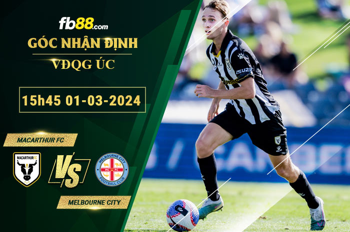 Fb88 soi kèo trận đấu Macarthur FC vs Melbourne City