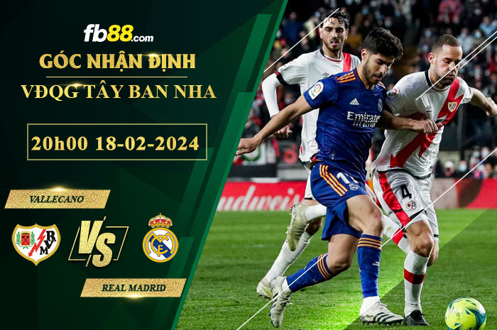 Fb88 soi kèo trận đấu Vallecano vs Real Madrid