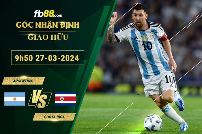 Fb88 bảng kèo trận đấu Argentina vs Costa Rica