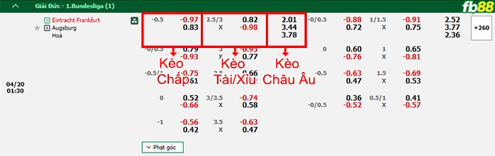 Fb88 bảng kèo trận đấu Eintracht Frankfurt vs Augsburg