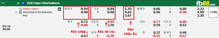 fb88-bảng kèo trận đấu Junior FC vs Universitario de Deportes