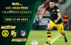 Fb88 soi kèo trận đấu Dortmund vs Atletico Madrid