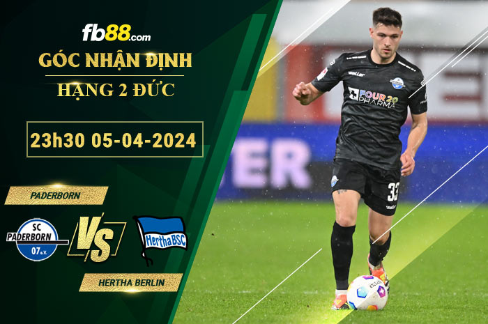 Fb88 soi kèo trận đấu Paderborn vs Hertha Berlin