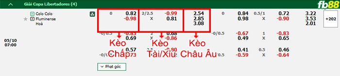 Fb88 bảng kèo trận đấu Colo Colo vs Fluminense