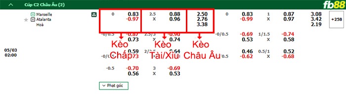 Fb88 bảng kèo trận đấu Marseille vs Atalanta
