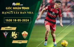 Fb88 soi kèo trận đấu Mirandes vs Elche