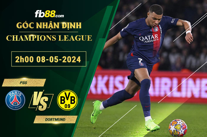 Fb88 soi kèo trận đấu PSG vs Dortmund