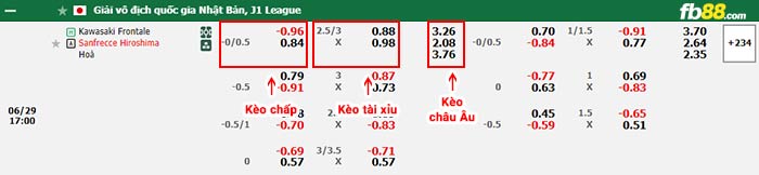 fb88-bảng kèo trận đấu Kawasaki Frontale vs Sanfrecce Hiroshima