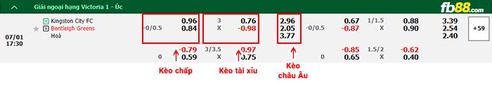fb88-bảng kèo trận đấu Kingston City vs Bentleigh Greens
