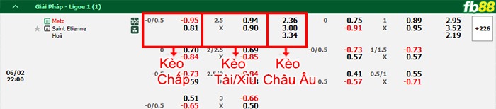Fb88 bảng kèo trận đấu Metz vs Saint-Etienne