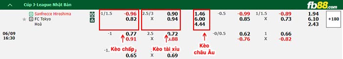 fb88-bảng kèo trận đấu Sanfrecce Hiroshima vs FC Tokyo