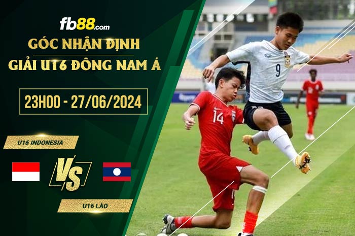 fb88-soi kèo U16 Indonesia vs U16 Lào