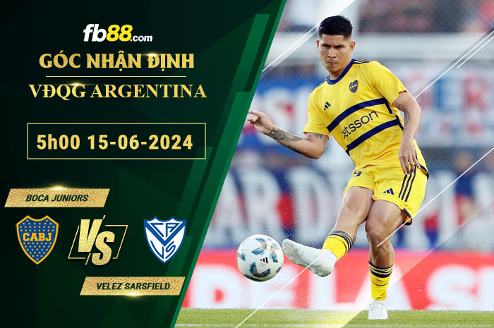 Fb88 soi kèo trận đấu Boca Juniors vs Velez Sarsfield