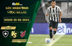 Fb88 bảng kèo trận đấu Botafogo vs Atletico Paranaense