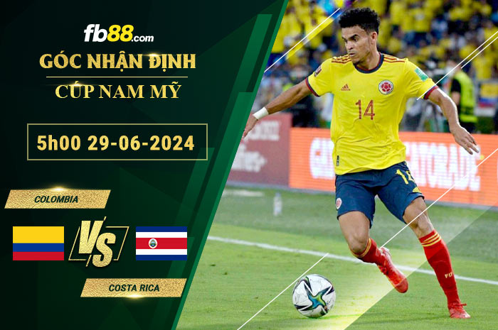 Fb88 soi kèo trận đấu Colombia vs Costa Rica