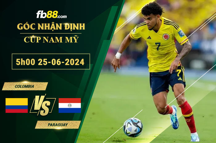 Fb88 bảng kèo trận đấu Colombia vs Paraguay