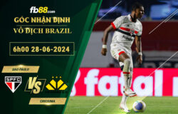 Fb88 soi kèo trận đấu Sao Paulo vs Criciuma