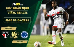 Fb88 soi kèo trận đấu Sao Paulo vs Cruzeiro