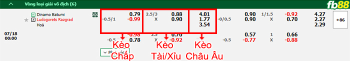 Fb88 bảng kèo trận đấu Dinamo Batumi vs Ludogorets