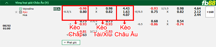 Fb88 bảng kèo trận đấu Vojvodina vs Ajax