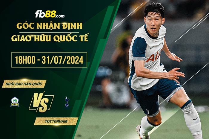 fb88-soi kèo Ngôi sao Hàn Quốc vs Tottenham