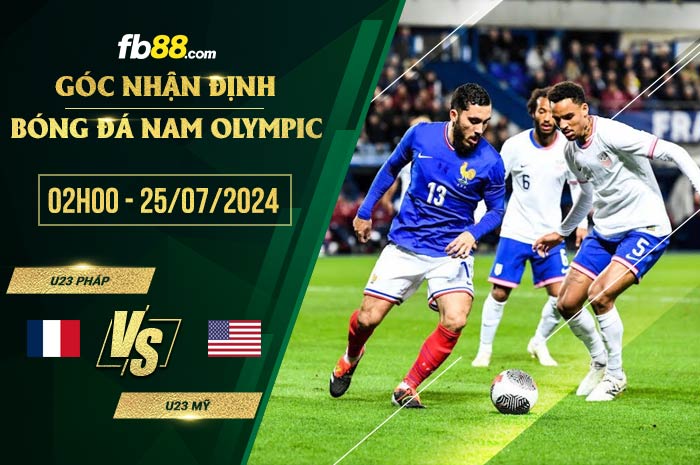 fb88-soi kèo U23 Pháp vs U23 Mỹ