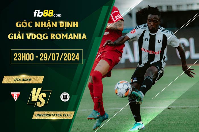 fb88-soi kèo UTA Arad vs Universitatea Cluj
