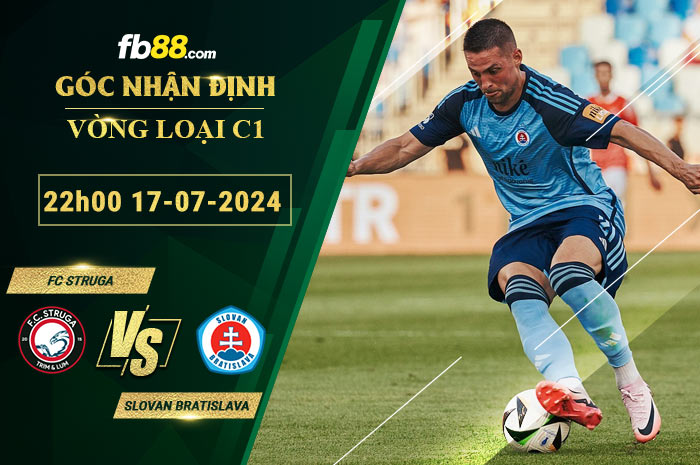 Fb88 soi kèo trận đấu FC Struga vs Slovan Bratislava