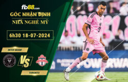 Fb88 soi kèo trận đấu Inter Miami vs Toronto