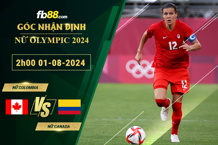 Fb88 soi kèo trận đấu Nữ Colombia vs Nữ Canada